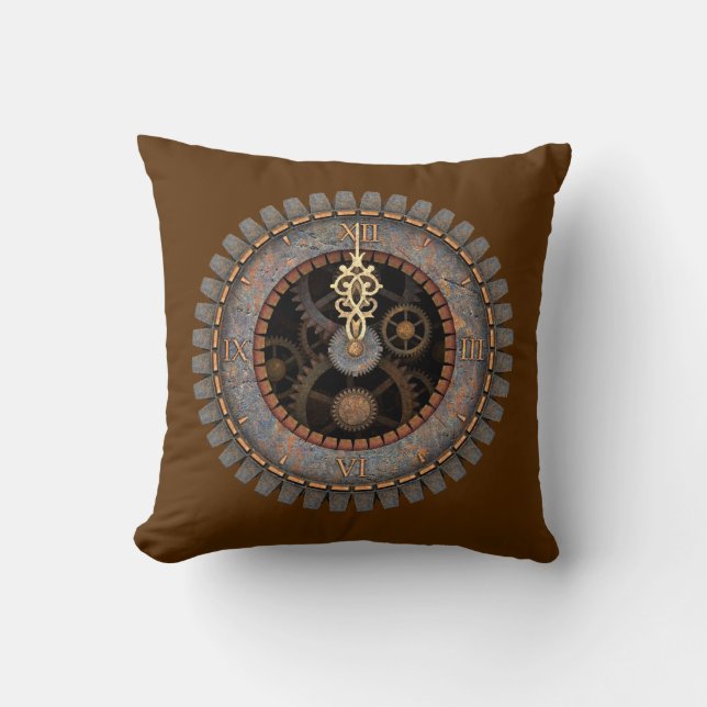 Almofada Pulso de disparo velho #1C de Steampunk (Frente)