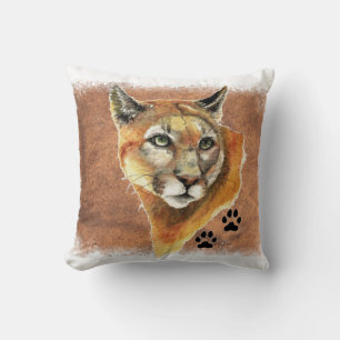 Almofada Puma De Leão Da Montanha Da Cougar, Original