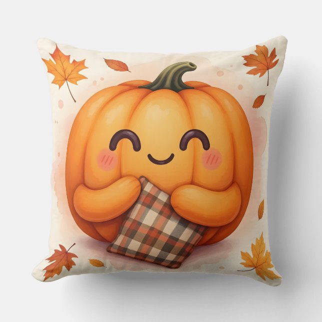Almofada Pumpkin Hug-a-Travesseiro | Travesseiro decorativo (Frente)