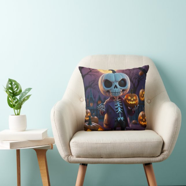 Almofada Pumpkin Patch Skeleton Companion (Cadeira)