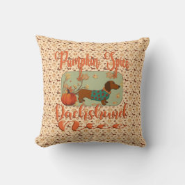 Almofada Pumpkin Spice Dachshund Nice