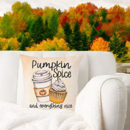 Almofada Pumpkin Spice e tudo o que é bom Travesseiro decor