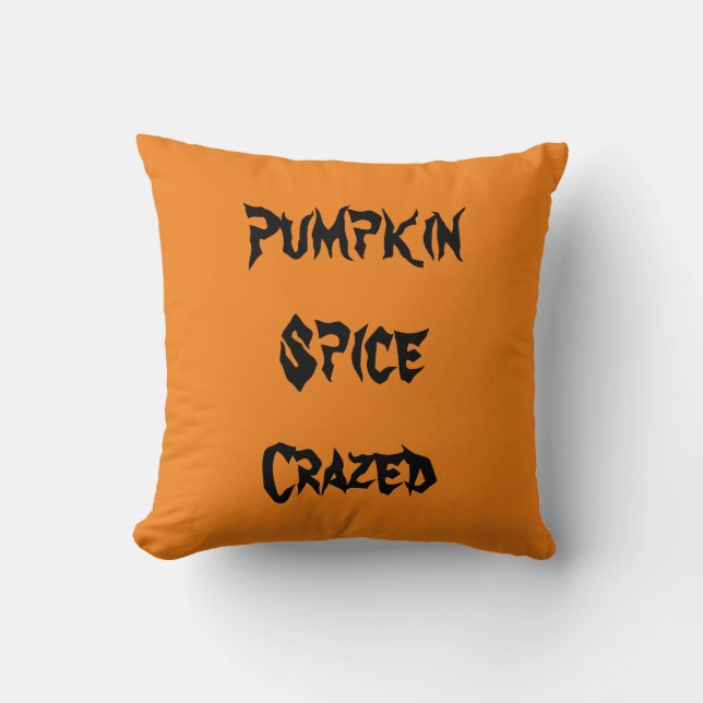 Almofada Pumpkin Spice Louca (Frente)