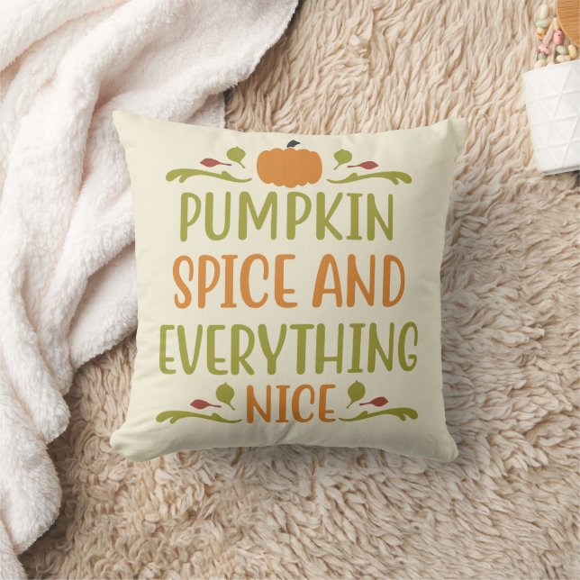 Almofada Pumpkin Spice Nice outono outono (Cobertor)