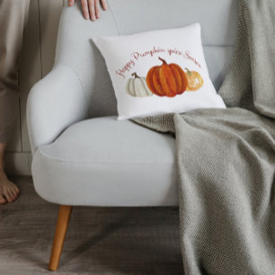 Almofada Pumpkin Spice Season Bompkin, amante de outono