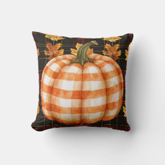 Almofada Pumpkin verificado no Travesseiro das folhas de qu