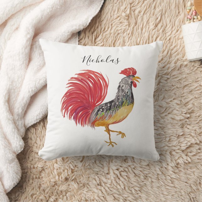 Almofada Pumpkins de Aquarela de Ação de Graças Personaliza (Cobertor)