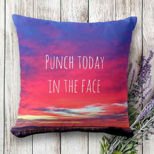 Almofada Punch Today in Face Hot Pink Sunset Photo