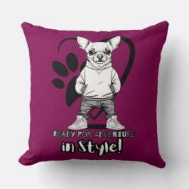 Almofada Pup Urbano: Moda para Frente Chihuahua