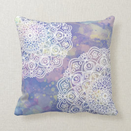 Almofada Puro Boho Chic Mandala Zen Watercolor