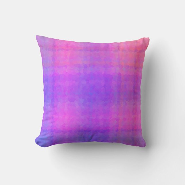 Almofada Purple Abstract Mosaic Seamless Pattern (Frente)