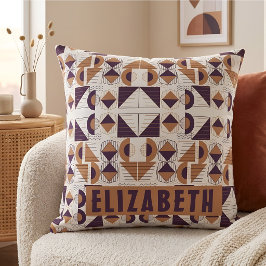 Almofada Purple and gold Aesthetic abstract Pattern