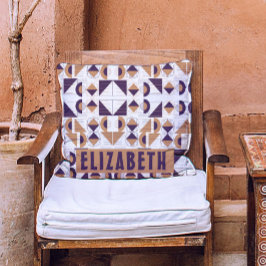 Almofada Purple and gold Aesthetic abstract Pattern