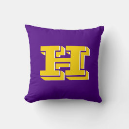 Almofada Purple and Gold Team Pride Monogram