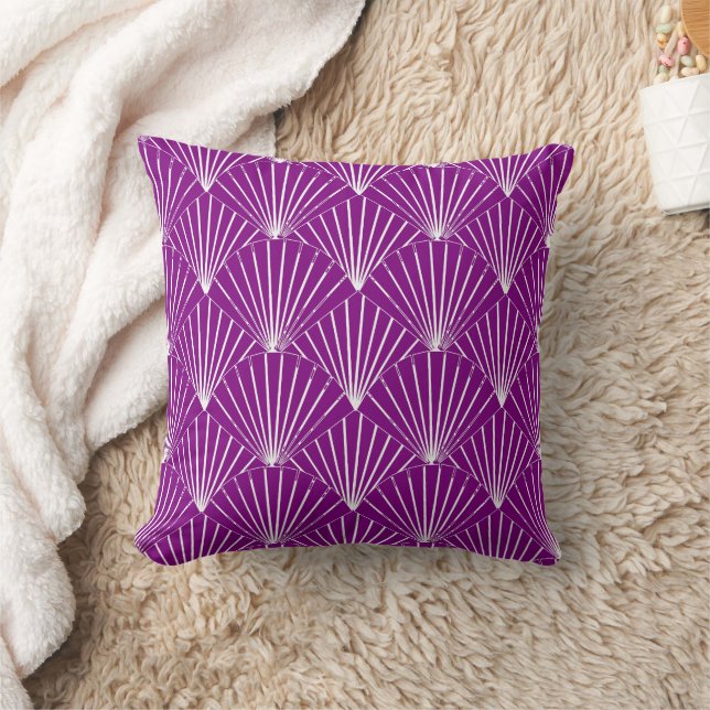 Almofada Purple Art Deco Design (Cobertor)