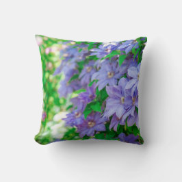 Almofada Purple Clematis flower