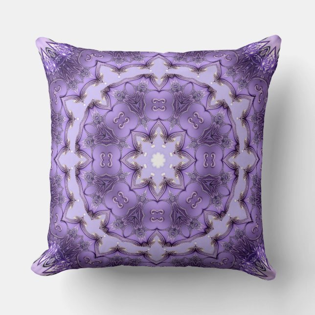 Almofada Purple Decorative Holiday Throw Pillow (Frente)