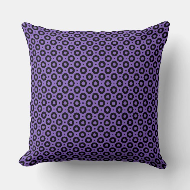 Almofada Purple e Black Geo (Frente)