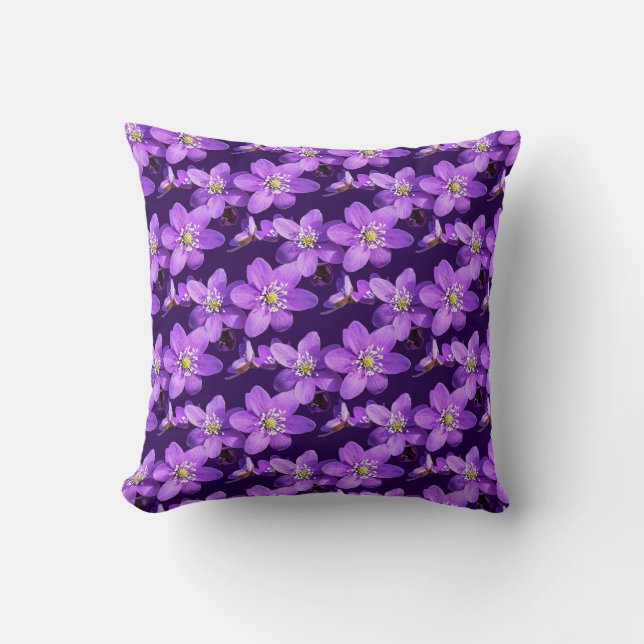 Almofada Purple Flowers Pattern (Frente)