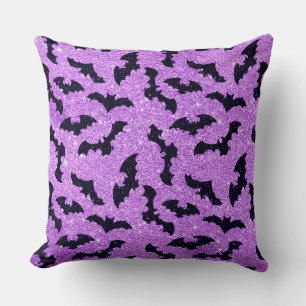 ALMOFADA PURPLE GLITTER OLHA COM BATAS PRETAS