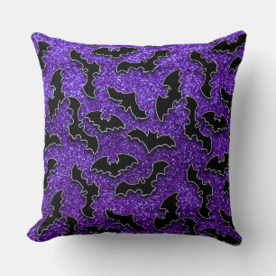 ALMOFADA PURPLE GLITTER OLHA COM BATAS PRETAS
