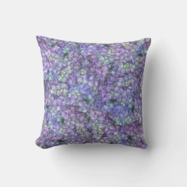Almofada Purple hydrangea flowers