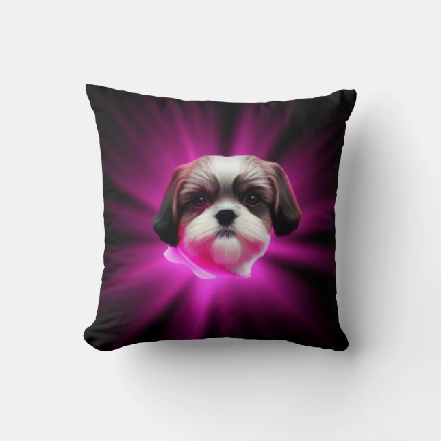 Almofada Purple Shih Tzu (Frente)