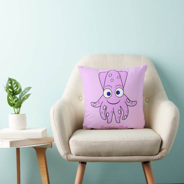Almofada Purple Squid Design Personalised (Cadeira)