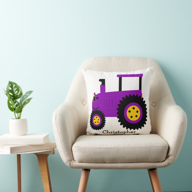 Almofada Purple Tractor Design Personalised (Cadeira)