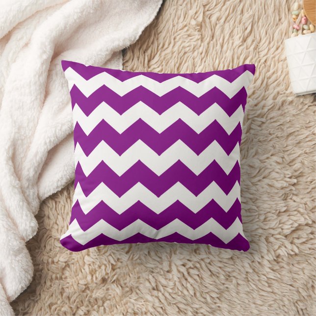 Almofada Purple Zigzag Design (Cobertor)