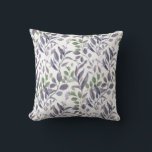 Almofada Púrpura Dusty Sage Verde deixa verde |<br><div class="desc">Púrpura poeirenta e folhas verdes e travesseiros decorativos de verde. Um na moda e uma maneira elegante de viver o seu espaço,  seja a sua sala de estar,  a sua varanda solar ou o seu quarto.</div>