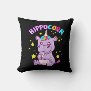 Almofada Púrpura HippoCorn Hippo Corn Hippopotamus Lover