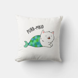 Almofada Purr-Maid Gatinho Engraçado Gato Sereia Pun