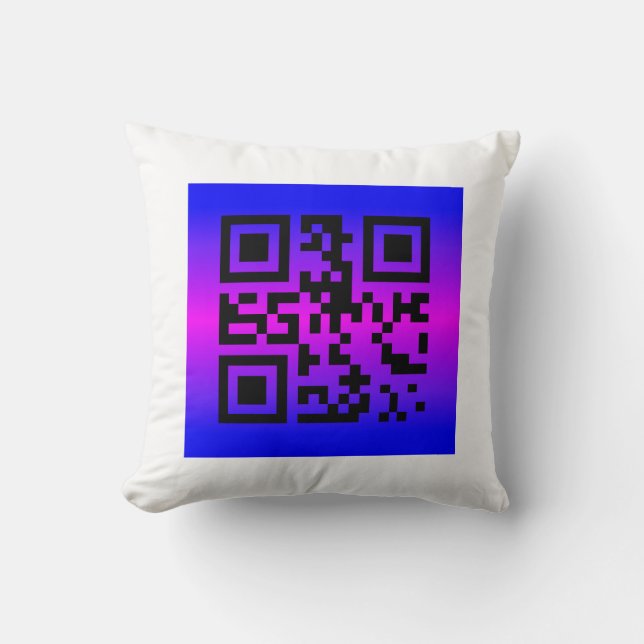 Almofada QR Code® Dizendo: É UMA GAROTA (Frente)