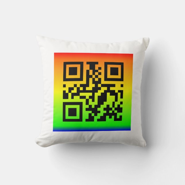 Almofada QR Code® dizendo: JOY (Frente)