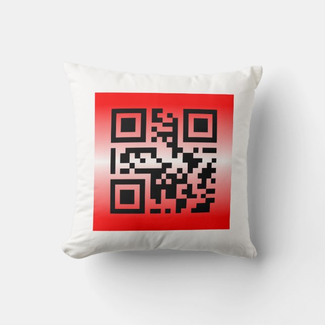 Almofada QR Code® dizendo: VOCÊ É AMADO (Frente)