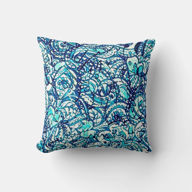 Almofada quadrada astral água (Frente)