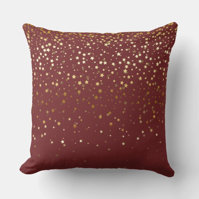 Almofada Quadrada Estrelas Douradas Petite Indoor- (Frente)