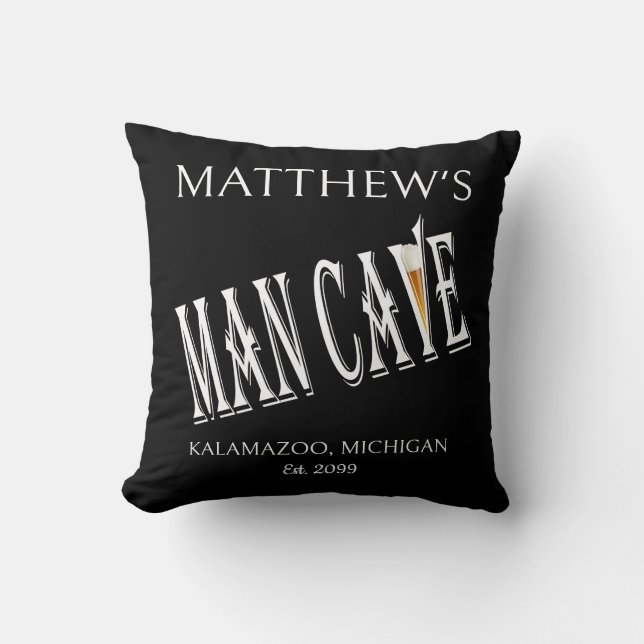 Almofada Quadrada Man Cave Pub (Frente)
