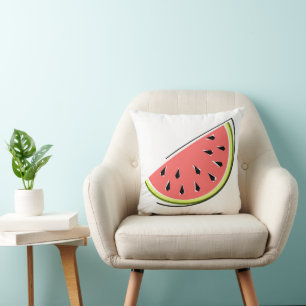 Almofada Quadrado de Fatia de Watermelon controlado