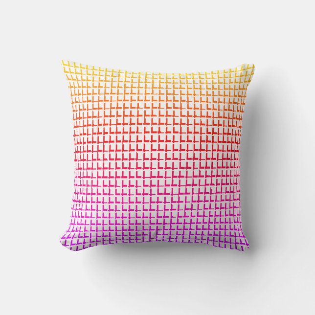 Almofada Quadrados Coloridos Brilhantes do travesseiro deco (Frente)