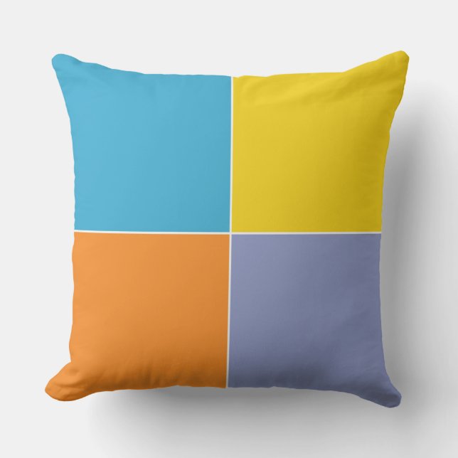 Almofada Quadrados de Páscoa de Pulverização Reproduzíveis (Frente)