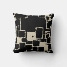 Quadrados de Taupe Pretos e Vintage