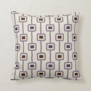 Almofada Quadrados Funky da modificação no malva roxo da