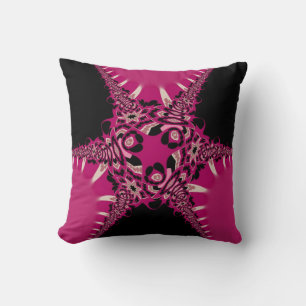 Almofada Quadrante Rosa Quente Diva Moderna Casa Decor Cush