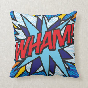 Almofada Quadrinho de Diversão Moderna Arte Pop WHAM OMG