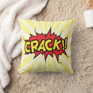 Almofada Quadrinhos de Super-Herói Crack Cartoon
