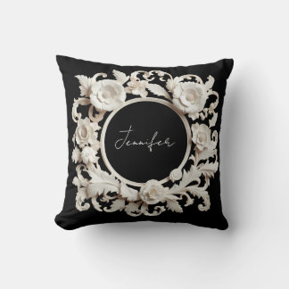Almofada quadro de flor de papel personalizado