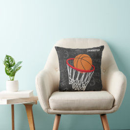 Almofada Quadro Personalizado de Basquete e Hoop