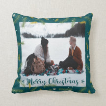 Quadro Verde de Fotos da Família Feliz Natal